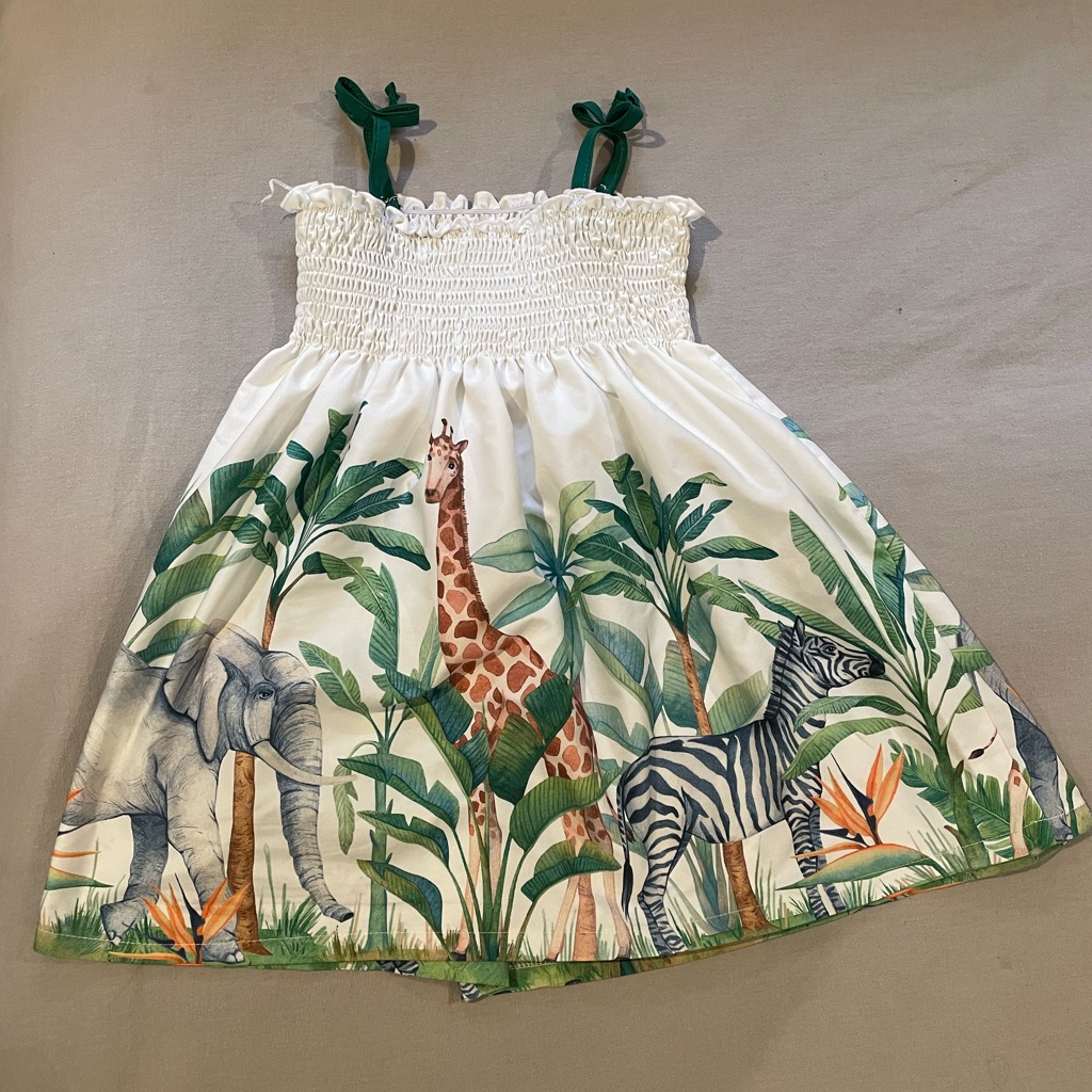 Safari Animal Print Girls Dress